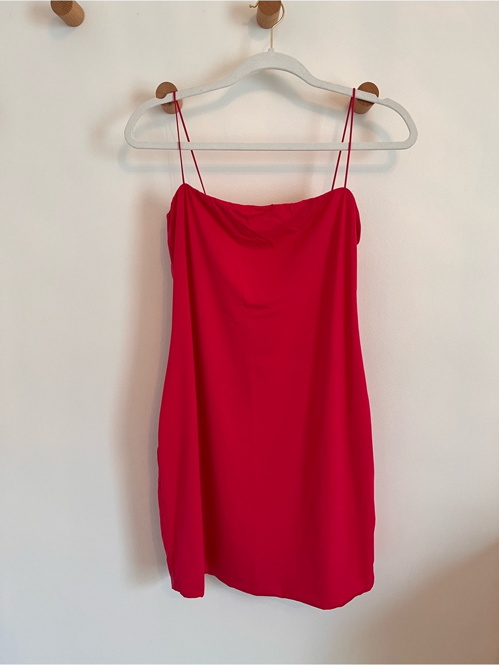 Aritzia Hot Pink Spaghetti Strap Mini Dress